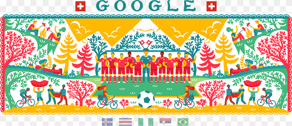 Google World Cup Switzerland, Person, Pattern, Art, Bicycle Png