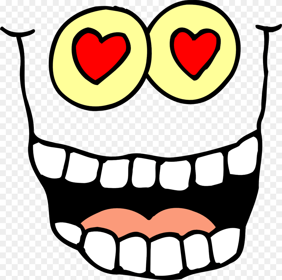 Googly Eyes Heart Color Clip Art, Teeth, Person, Mouth, Body Part Png Image