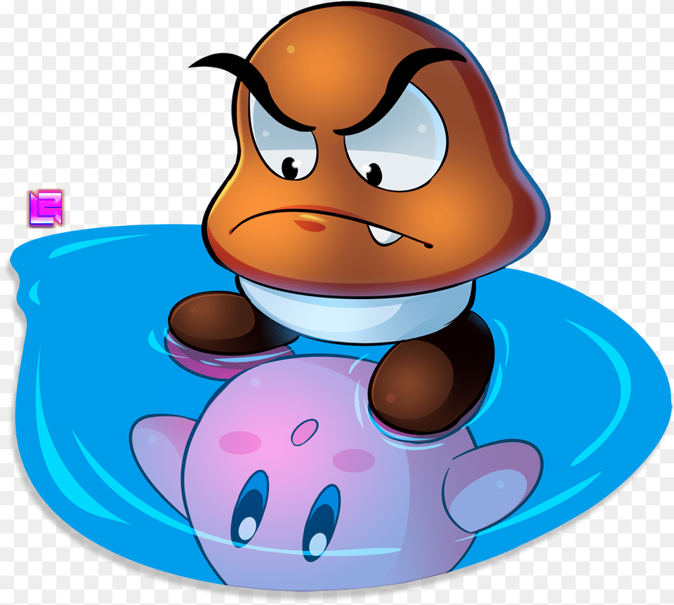 Goomba Kirby Reflect Kirby Goomba, Food, Meal, Dish, Face Free Png