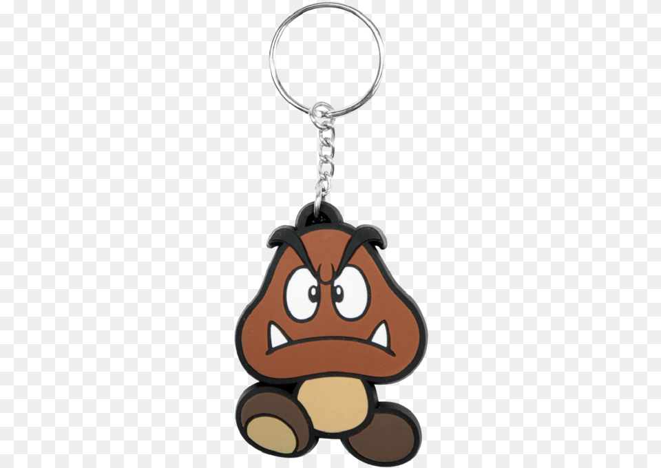 Goomba Rubber Keychain Design Porte Cls, Accessories, Earring, Jewelry, Smoke Pipe Png Image