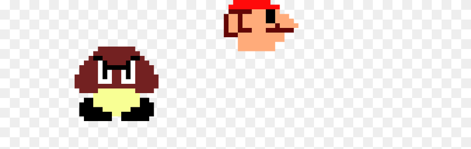 Goomba With Mario Head Pixel Art Maker Free Png
