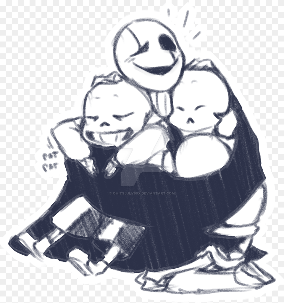 Goopy Dad Loves Hugs Fanart Gaster Sans Papyrus, Person, People, Face, Head Free Transparent Png