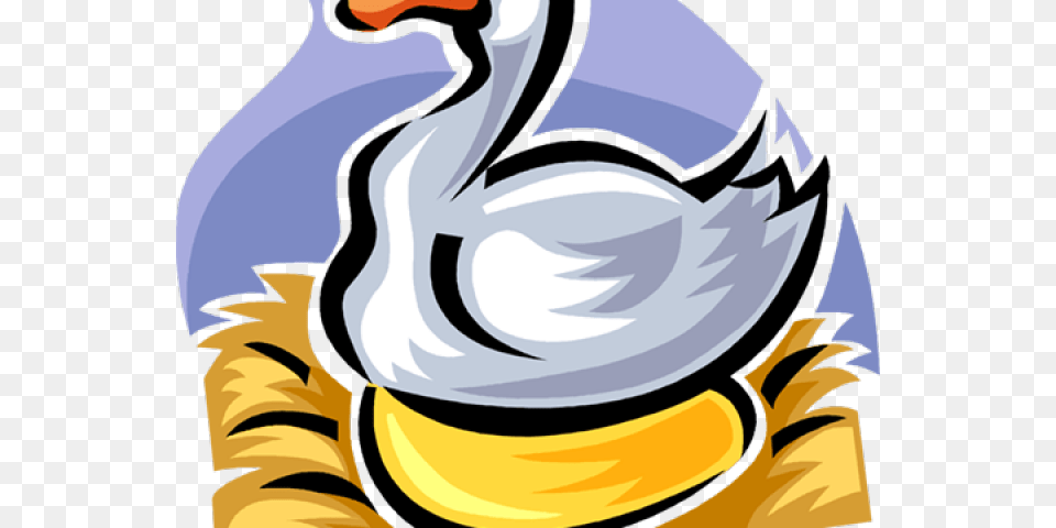Goose Clipart Golden Egg Goose That Laid The Golden, Person, Animal, Bird, Waterfowl Free Transparent Png