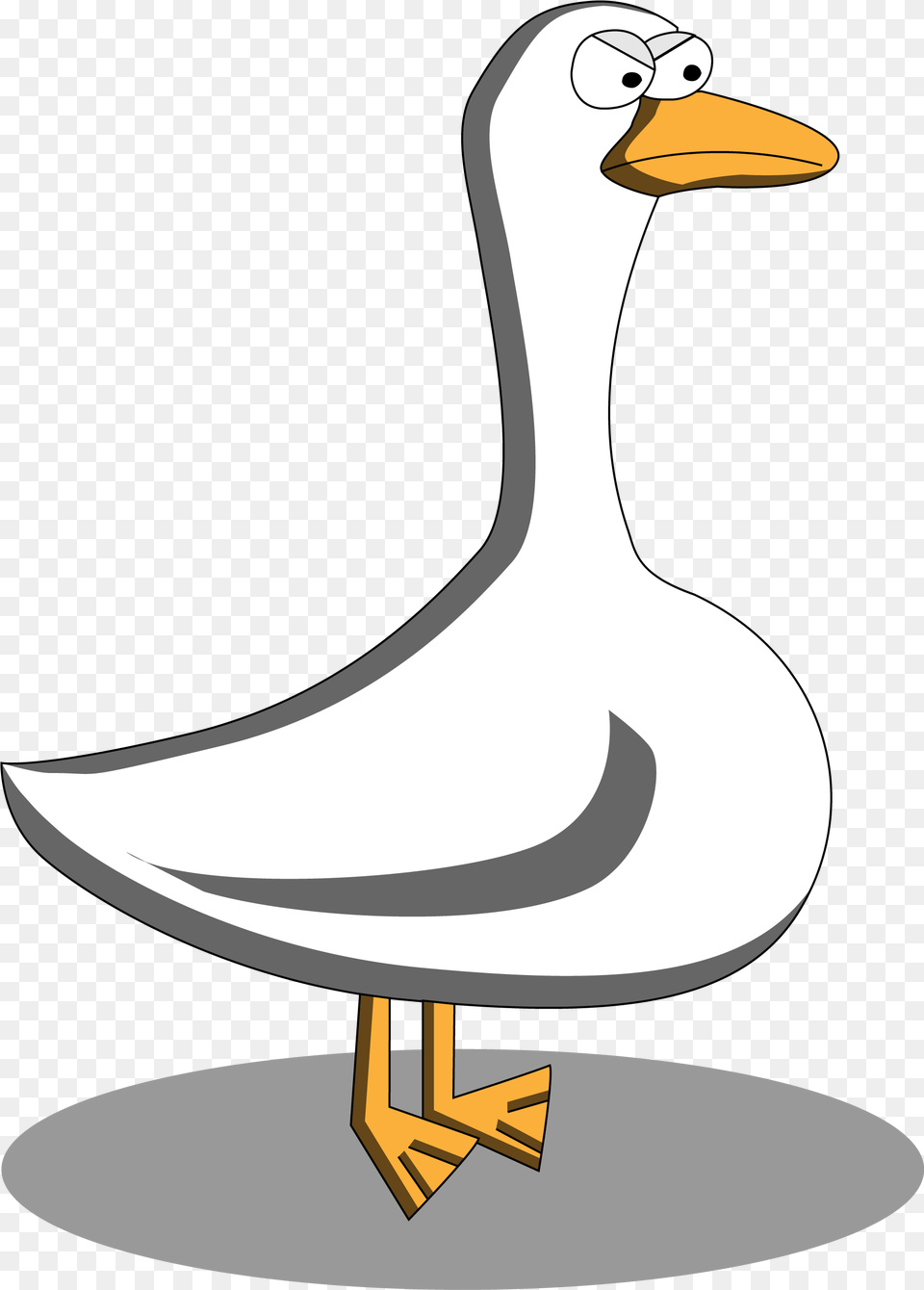 Goose Drawing Angry Duck Transparent Cartoon Jingfm, Animal, Bird, Beak, Waterfowl Free Png Download
