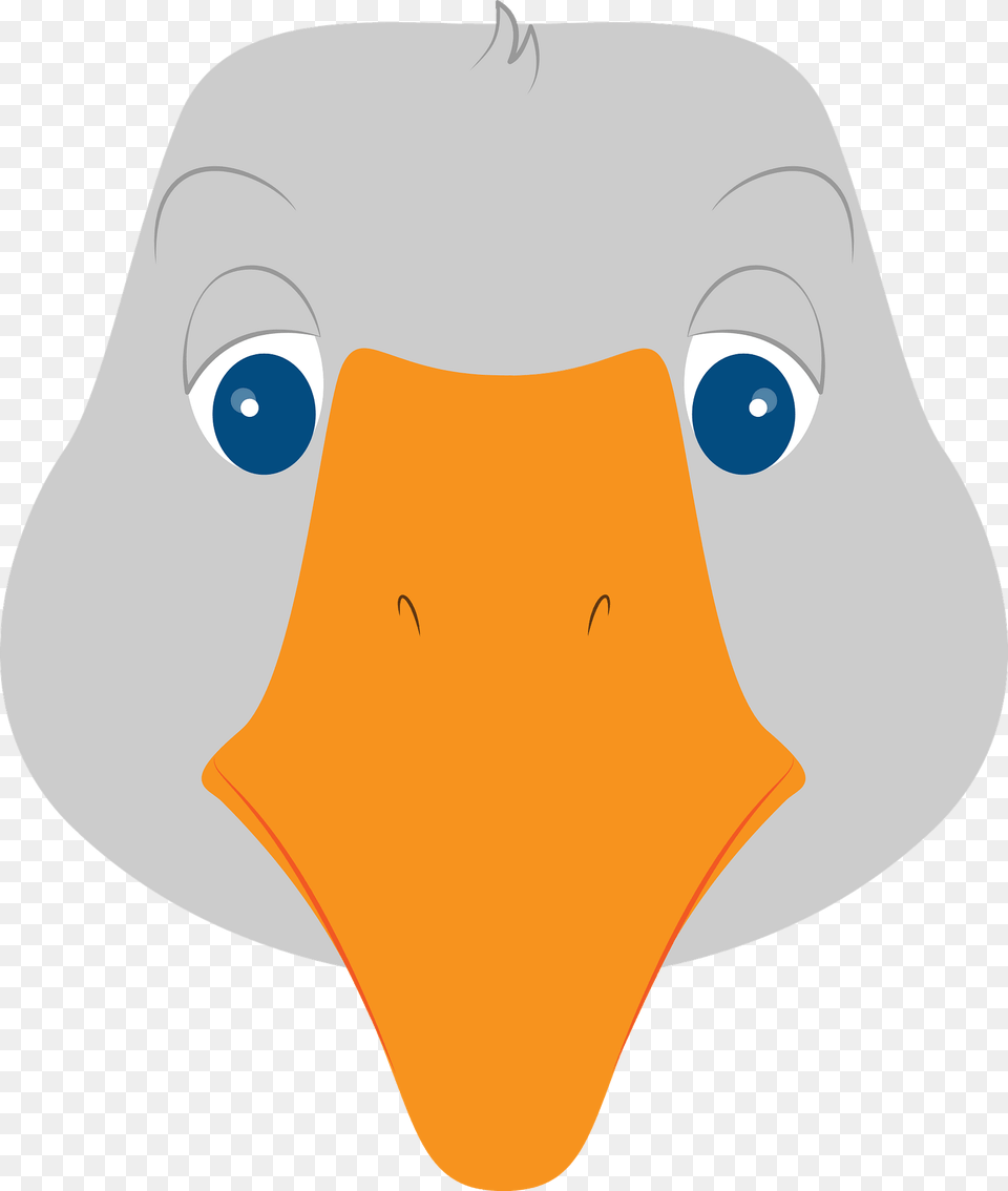 Goose Face Clipart, Animal, Beak, Bird, Clothing Png