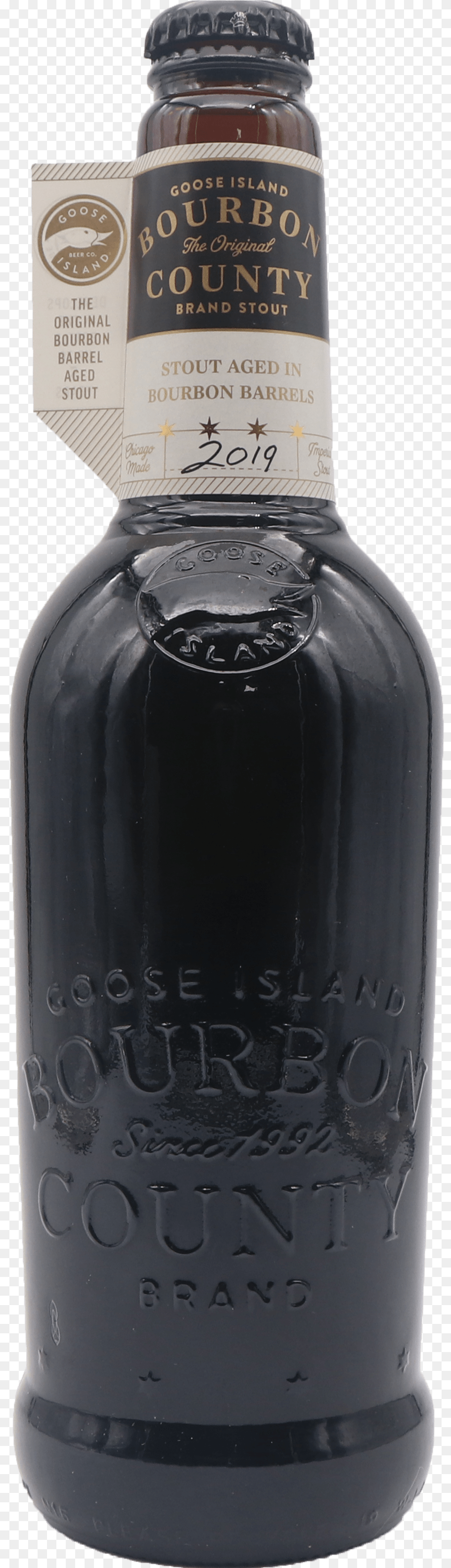 Goose Island Bourbon County Brand Stout Glass Bottle, Alcohol, Beer, Beverage, Liquor Free Transparent Png