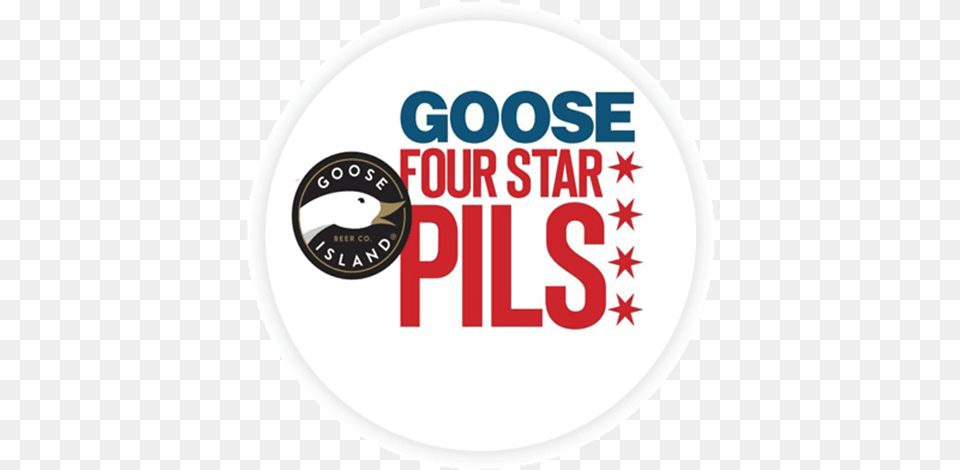 Goose Island Four Star Pils Keg Sbrinz Logo, Badge, Symbol, Birthday Cake, Cake Png Image