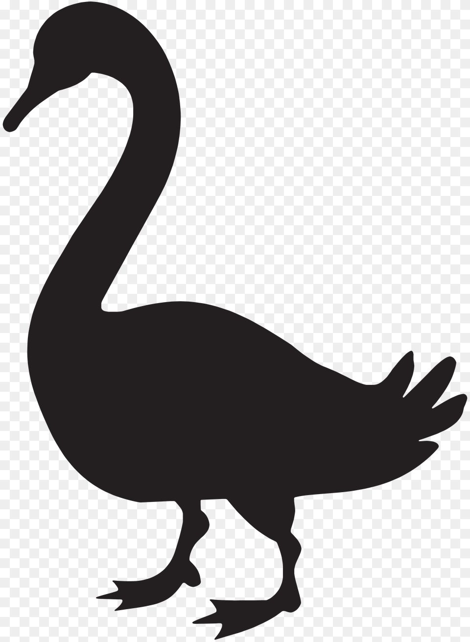 Goose Silhouette Clip Art, Animal, Fish, Sea Life, Shark Free Png Download