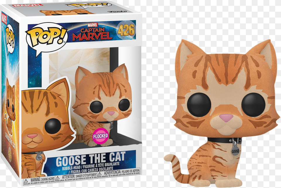 Goose The Cat Funko Pop Flocked, Toy, Plush, Pet, Person Free Png