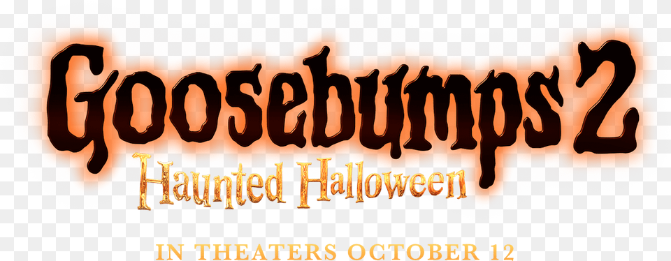 Goosebumps 2 Haunted Halloween Logo, Advertisement, Poster, Text Png Image