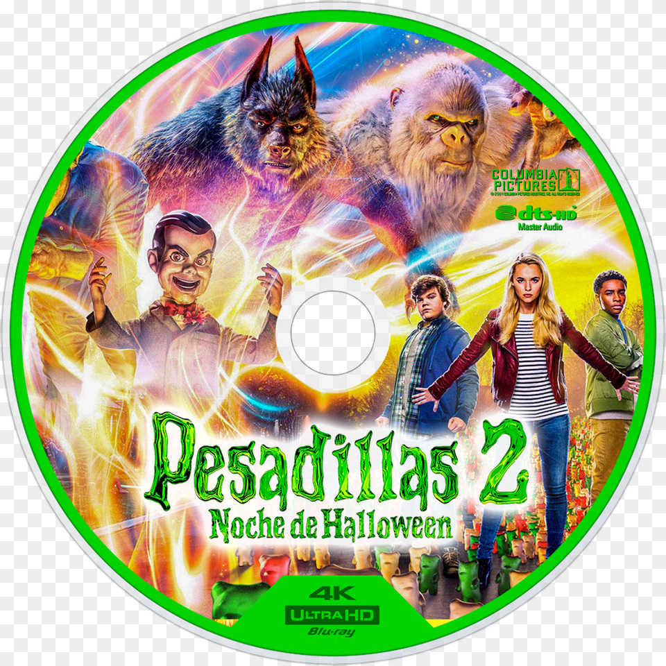 Goosebumps 2 Uhd Bluray Disc Image, Disk, Dvd, Adult, Person Free Transparent Png