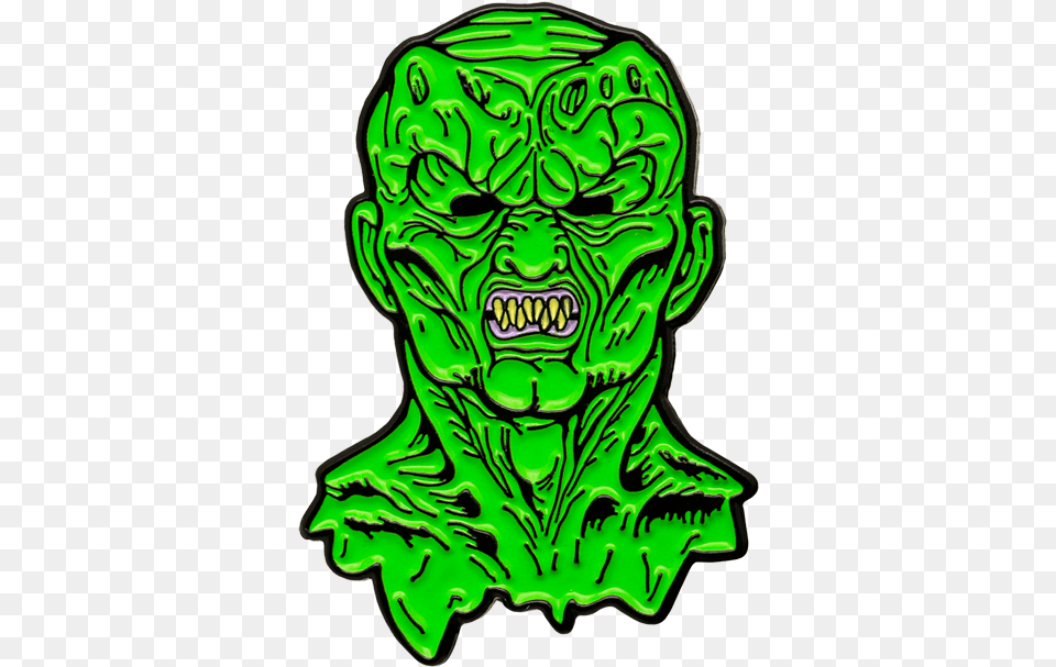 Goosebumps Clipart Scholastic Haunted Mask Enamel Pin, Alien, Green, Accessories, Gemstone Png Image