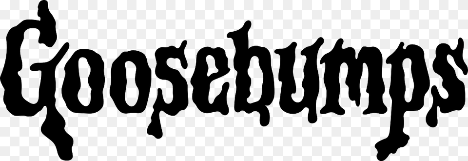 Goosebumps Logo Black, Text, Person, Handwriting, Calligraphy Free Png