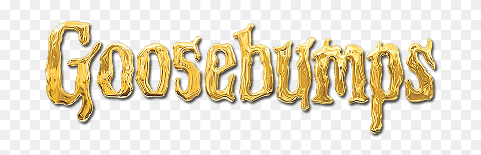 Goosebumps Logo Gold, Text, Bronze Free Png Download