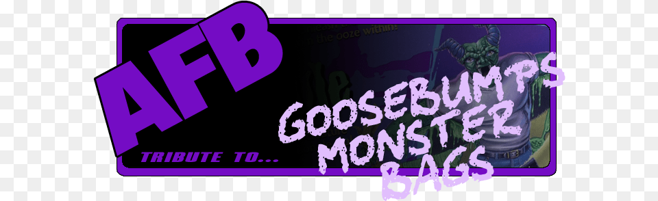 Goosebumps Monster Bags Goosebumps Monster Bags, Purple, Text, Baby, Person Png Image