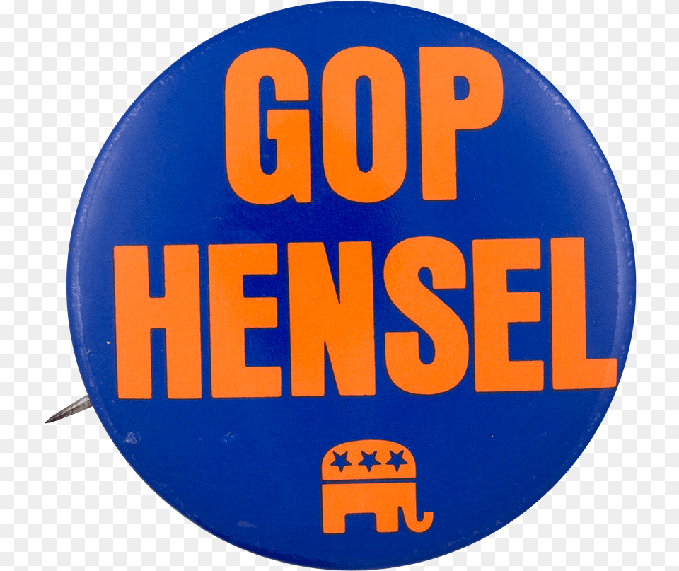 Gop Hensel Political Button Museum Democratic Party, Badge, Logo, Symbol, Bus Stop Png