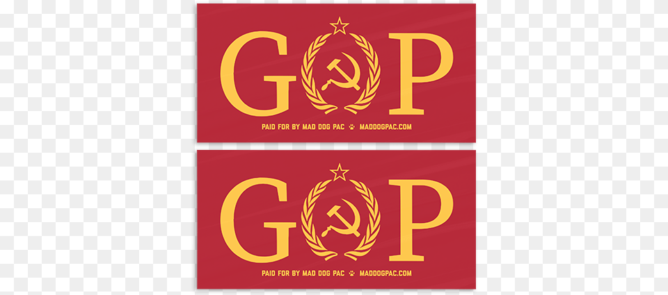 Gop Treason Bumper Sticker Pack Soviet Union Flag, Logo, Advertisement, Text Free Png