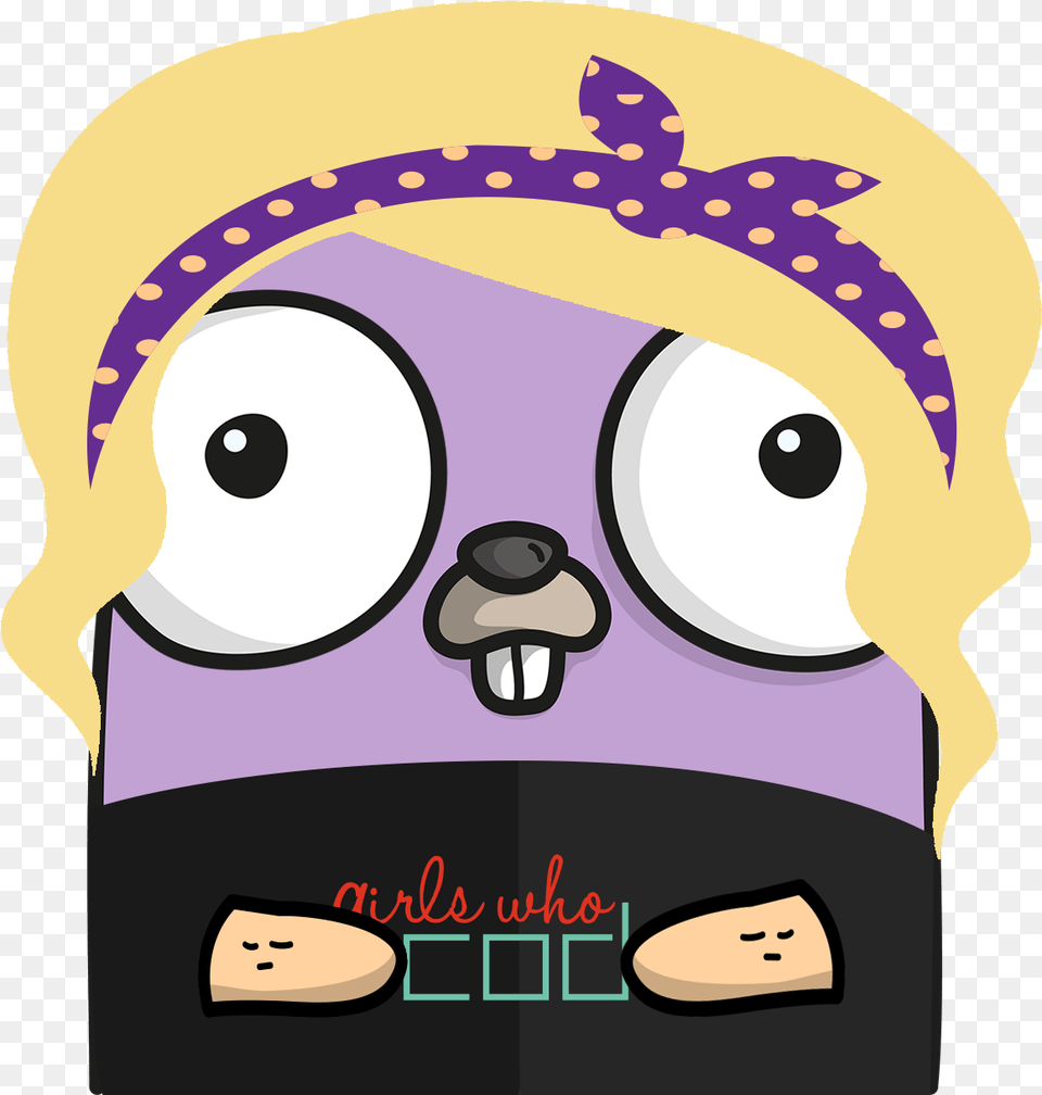 Gopher Golang Gopher, Purple, Cap, Clothing, Hat Free Png