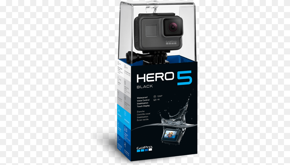 Gopro Hero 5 Black Jpg Gopro Hero 5 Box, Camera, Electronics, Video Camera, Digital Camera Free Png Download