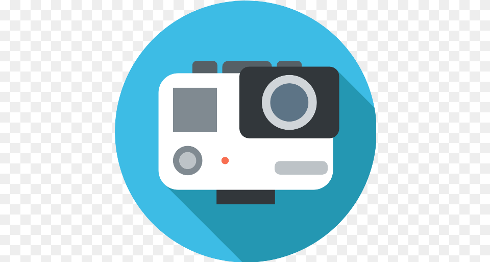 Gopro Icon Video Camera Flat Icon, Electronics, Disk Png Image
