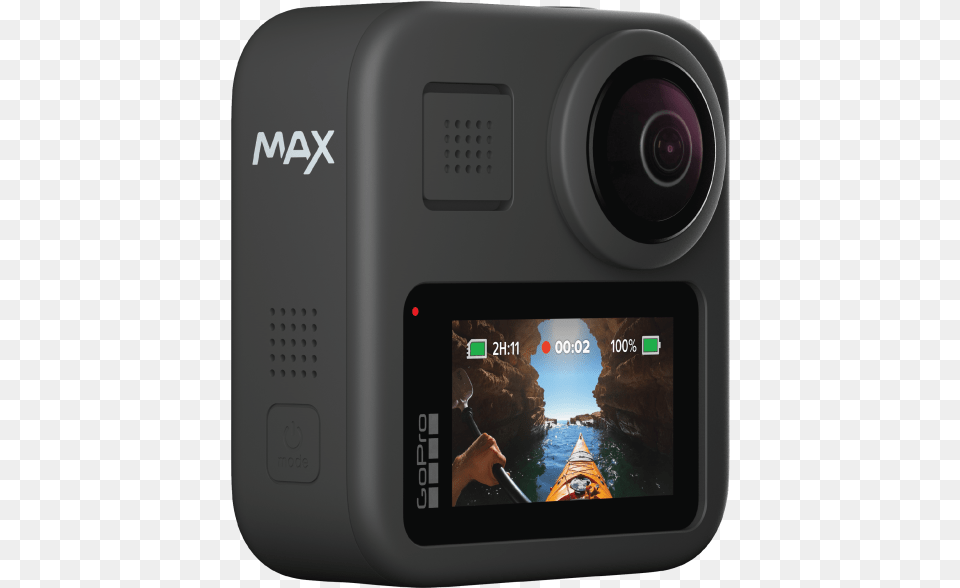 Gopro Max 360 Video Action Camera Gopro Max, Digital Camera, Electronics, Boat, Canoe Free Png
