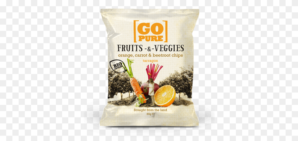 Gopure Assortment Orange Carrot Beetroot Chips Organic 80g, Citrus Fruit, Food, Fruit, Plant Free Png