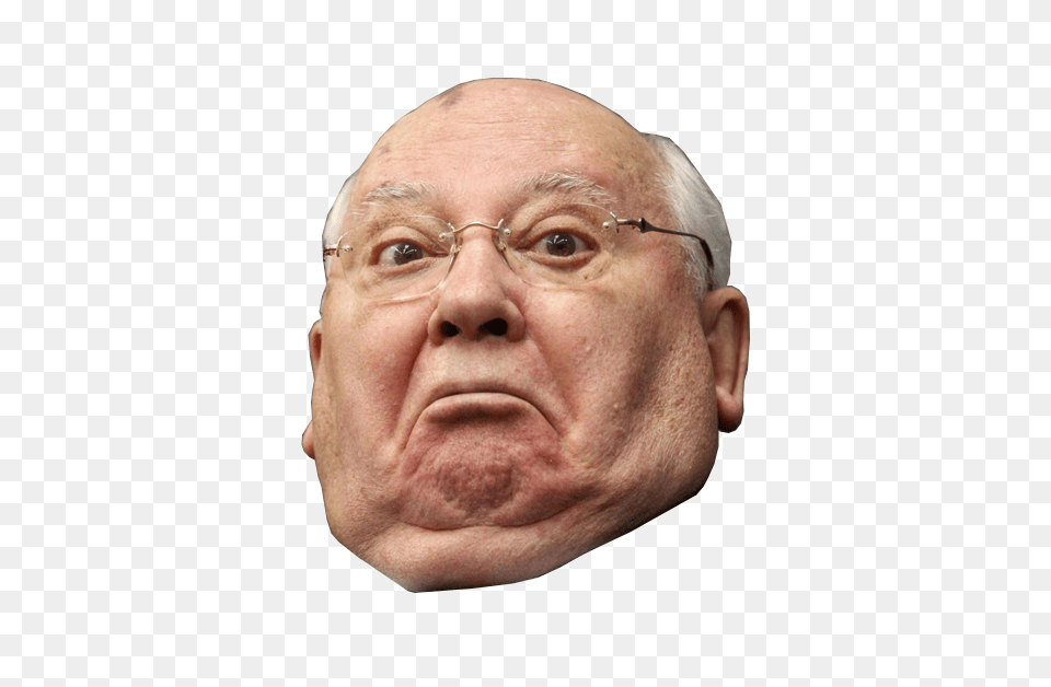 Gorbachev, Sad, Portrait, Face, Frown Png Image