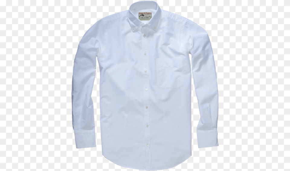 Gordon Amp Ferguson Classic Oxford Shirt White Long Sleeved T Shirt, Clothing, Dress Shirt, Long Sleeve, Sleeve Free Png