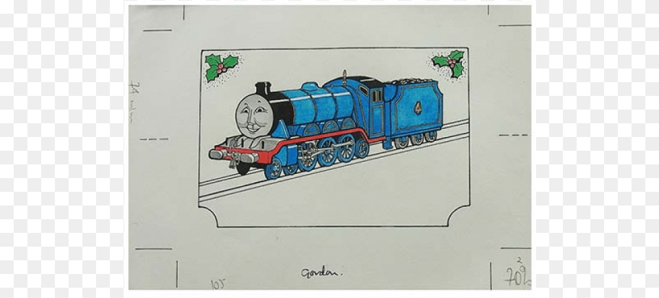 Gordon Christmas Portrait Locomotive, Railway, Train, Transportation, Vehicle Free Png Download