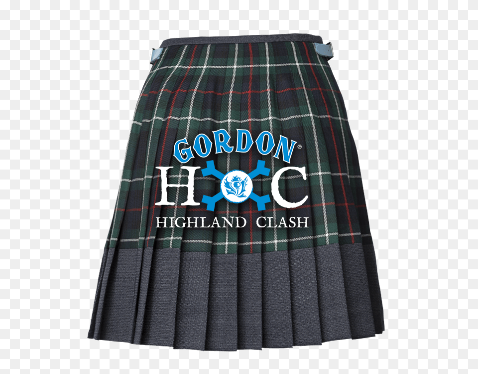 Gordon Highland Clash Kilt, Clothing, Skirt, Tartan Png