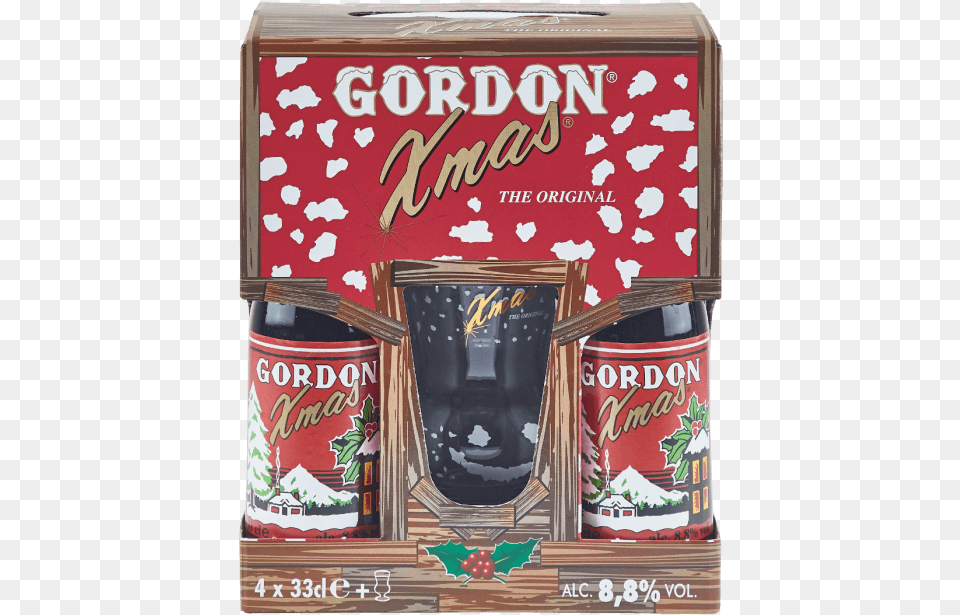 Gordon X Mas Ale, Alcohol, Beer, Beverage, Tin Free Png