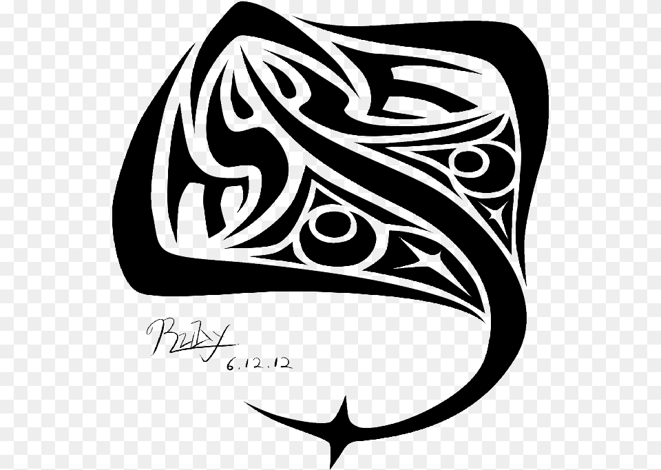 Gorgeous Black Ink Diving Water Animal Tattoo Design Transparent Manta Ray Vector, Handwriting, Text, Home Decor, Blackboard Png