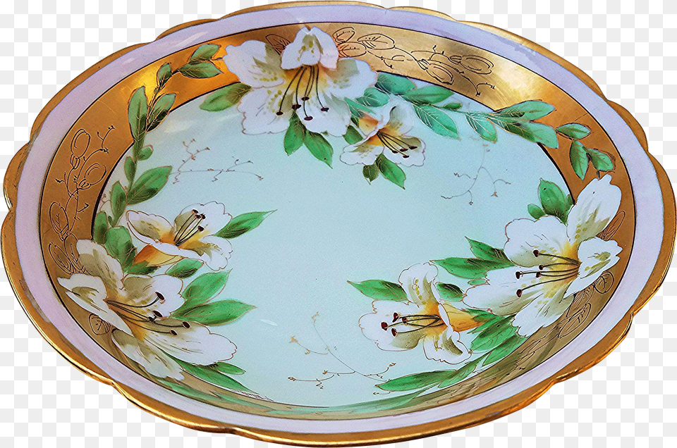 Gorgeous Limoges France Amp Pickard Studio Of Chicago Plate, Art, Porcelain, Pottery, Food Free Png