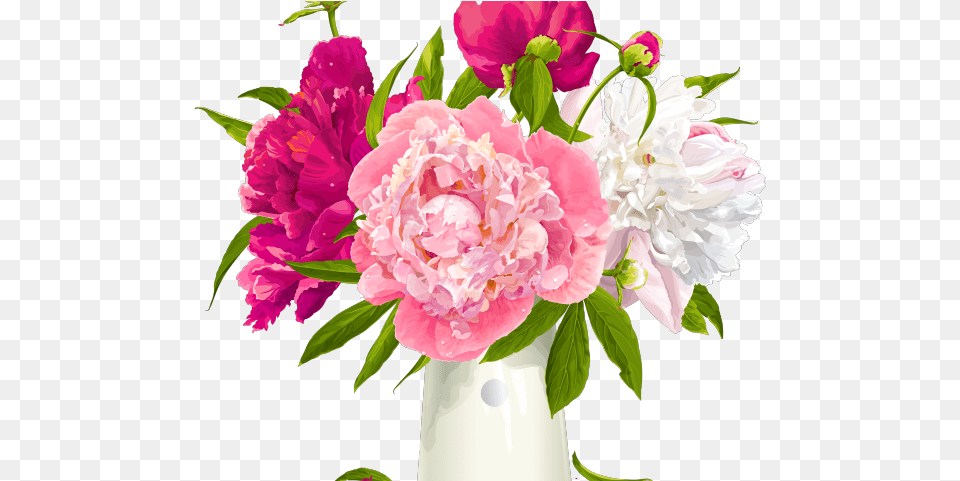 Gorgeus Clipart Pink Flower Bouquet Happy Parsi New Year, Flower Arrangement, Flower Bouquet, Plant, Peony Png Image