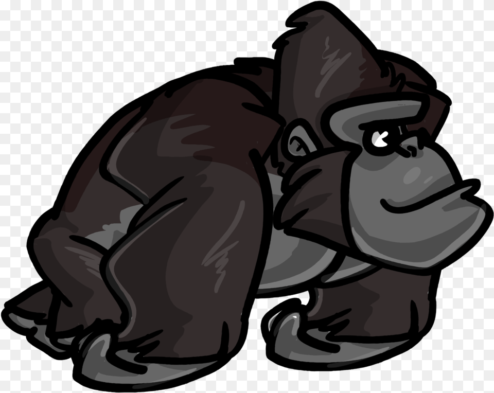 Gorilla, Animal, Ape, Mammal, Wildlife Free Png Download