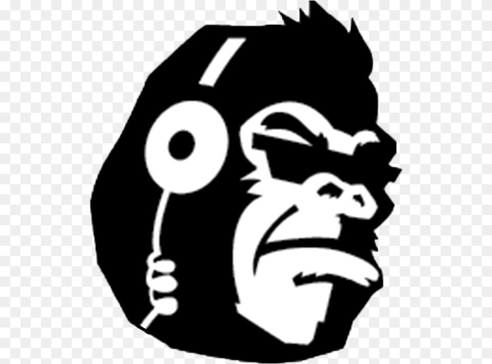 Gorilla Bass Music, Stencil, Baby, Person, Electronics Free Png