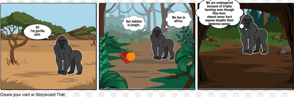 Gorilla Cartoon, Book, Comics, Publication, Person Free Png Download