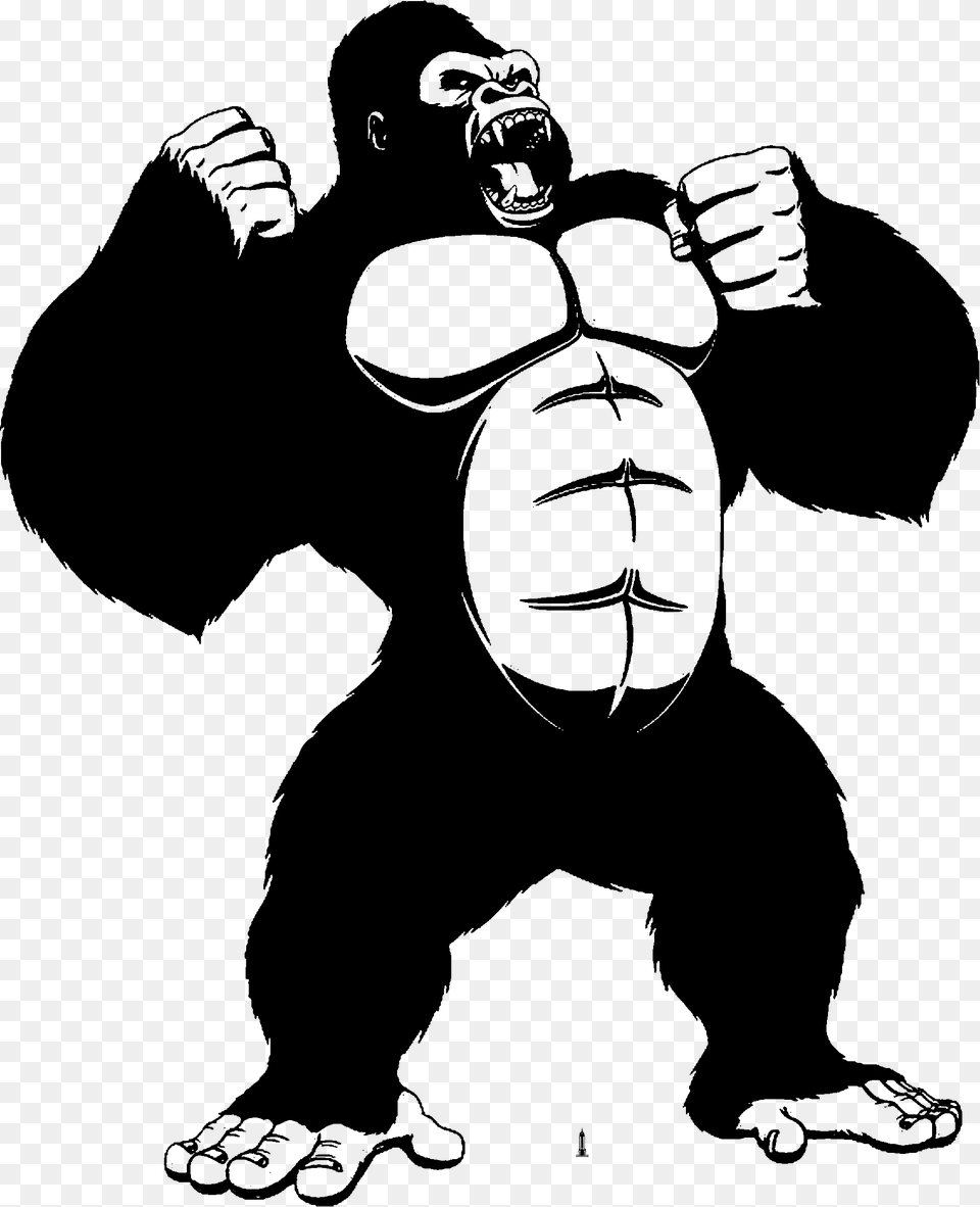Gorilla Cartoon King Kong Clip Art, Animal, Ape, Mammal, Wildlife Free Png Download