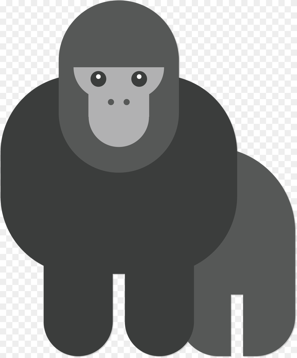 Gorilla Chimpanzee Orangutan Euclidean Vector Cartoon, Animal, Ape, Mammal, Monkey Png
