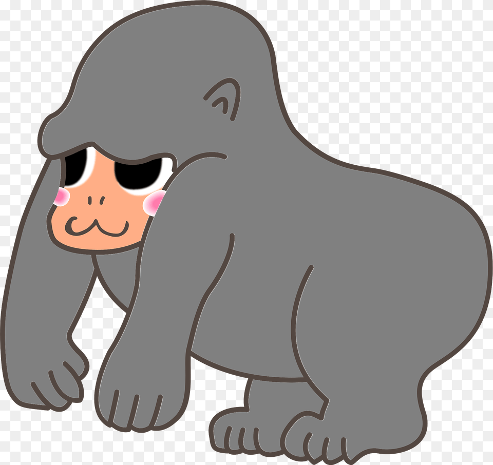 Gorilla Clipart, Animal, Ape, Mammal, Wildlife Free Png Download