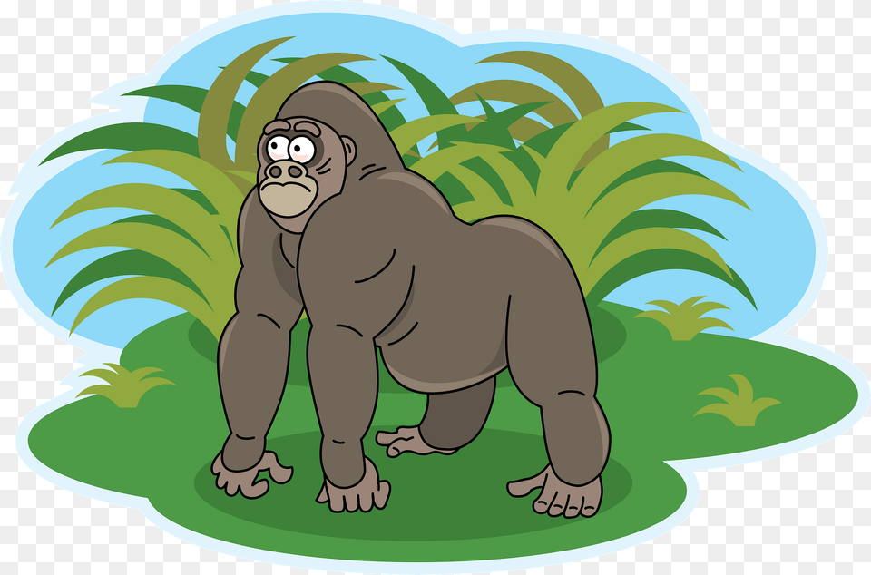 Gorilla Clipart, Animal, Ape, Mammal, Wildlife Png Image