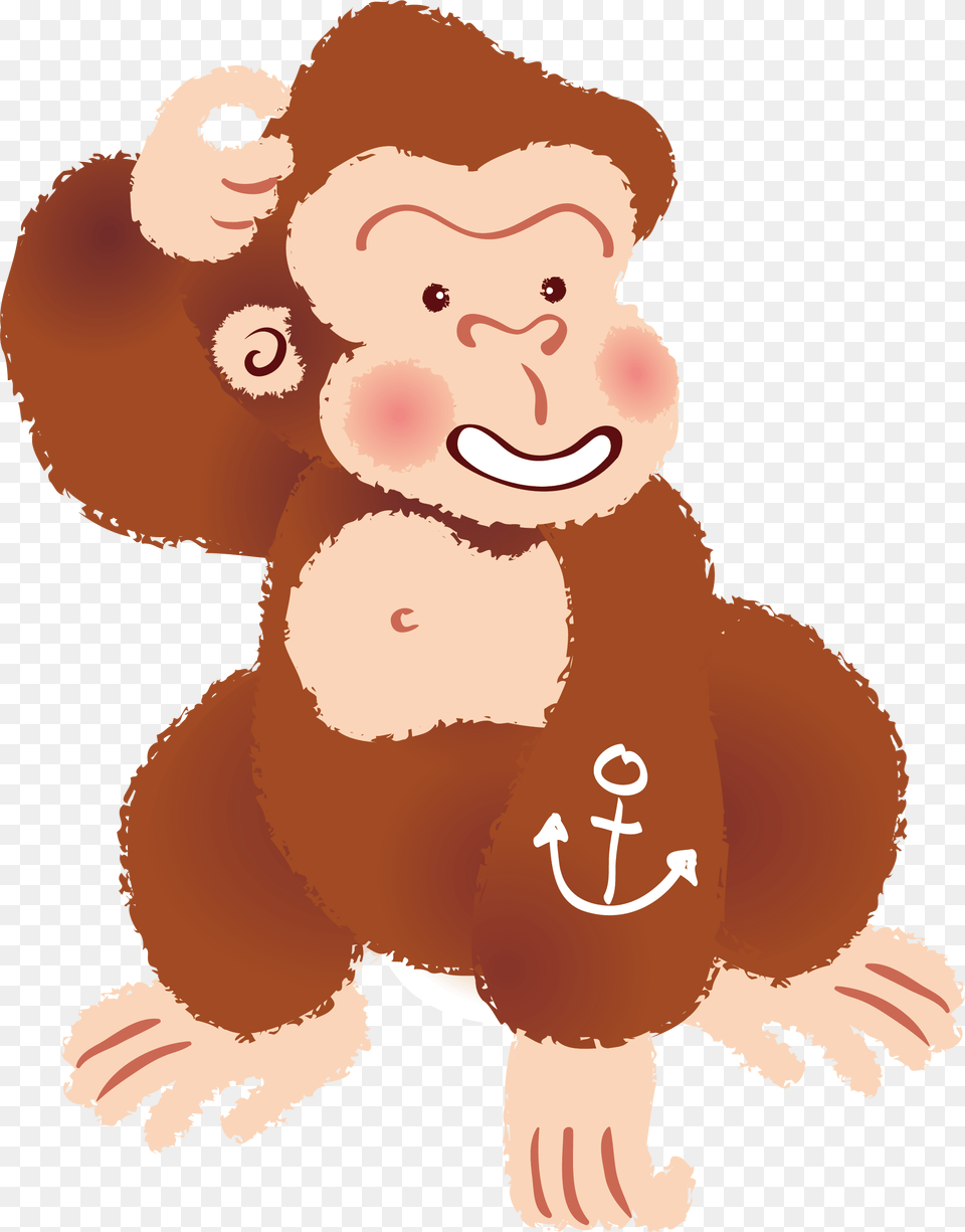 Gorilla Clipart Orangutan Gorilla, Animal, Baby, Mammal, Person Free Transparent Png