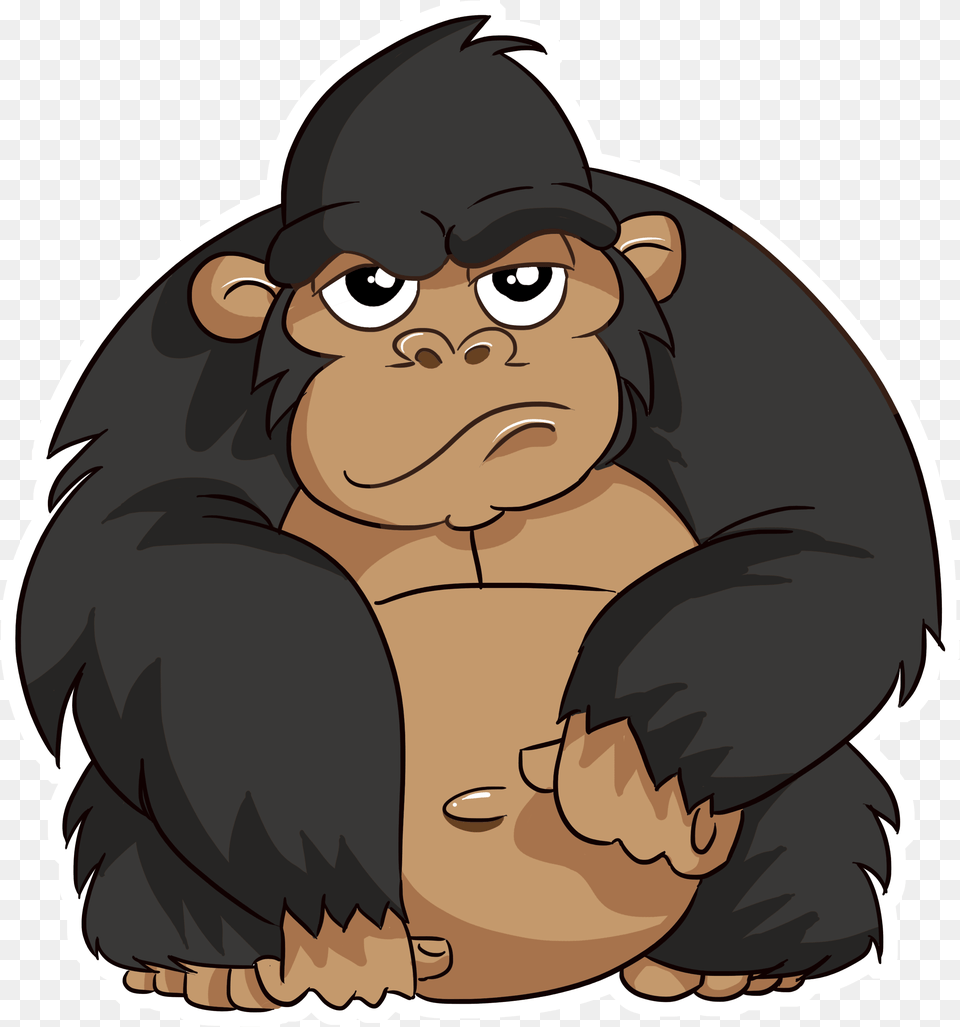 Gorilla Common Chimpanzee, Animal, Ape, Mammal, Wildlife Free Transparent Png