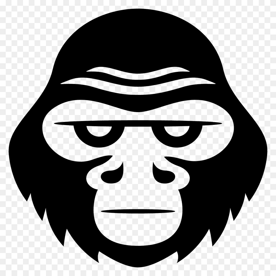 Gorilla Emoji Clipart, Animal, Ape, Mammal, Wildlife Free Png Download