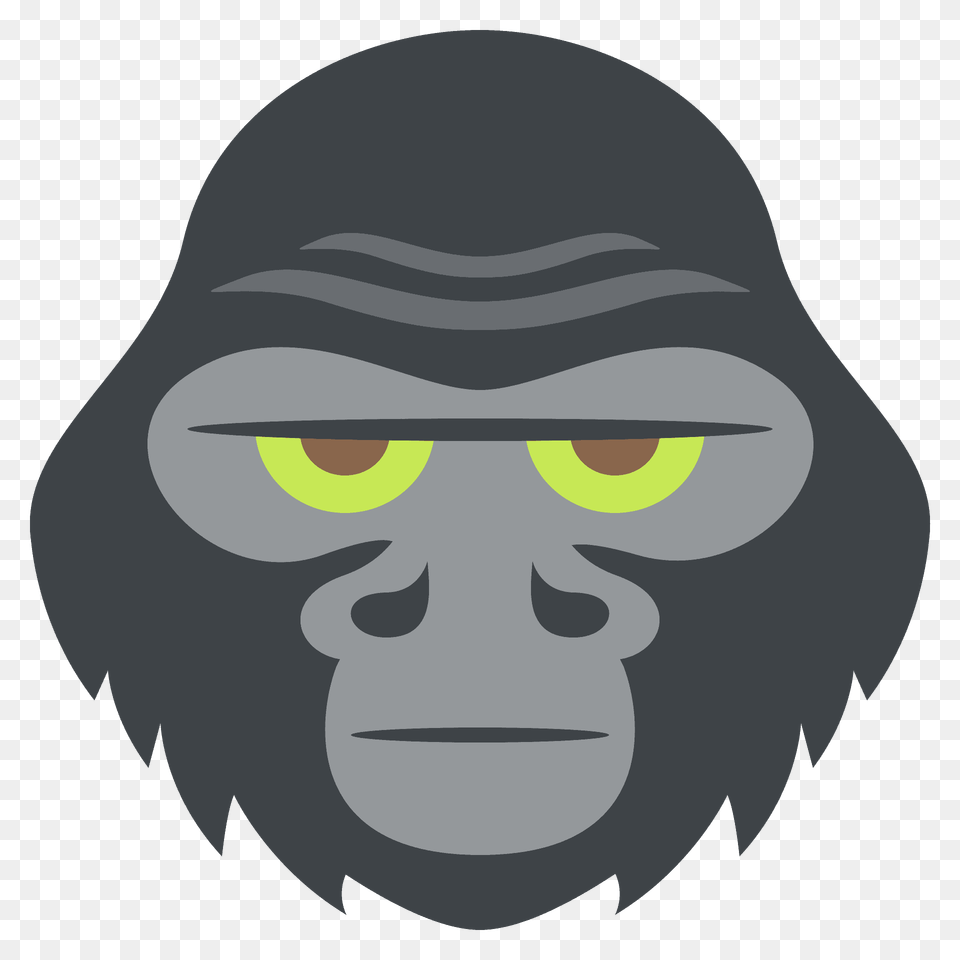 Gorilla Emoji Clipart, Animal, Ape, Mammal, Wildlife Free Png