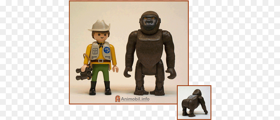 Gorilla Figurine, Baby, Person, Boy, Child Png Image