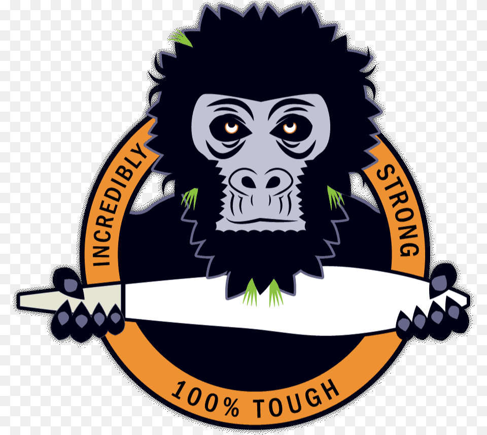 Gorilla Glue Cannabis Strain Logo Cannabis Strain Logo, Animal, Ape, Mammal, Wildlife Png Image