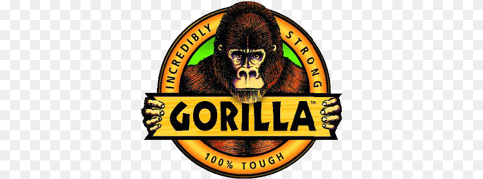 Gorilla Gorilla Glue Gorilla, Logo, Animal, Ape, Mammal Free Png