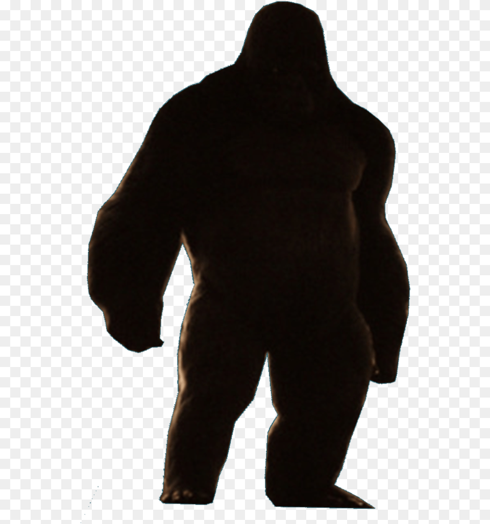 Gorilla Grodd By Hand, Silhouette, Adult, Male, Man Png