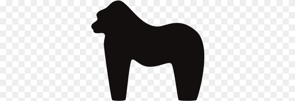 Gorilla Logo Dark Gray Gorilla Png Image